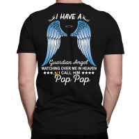 My Pop Pop Is My Guardian Angel T-shirt | Artistshot