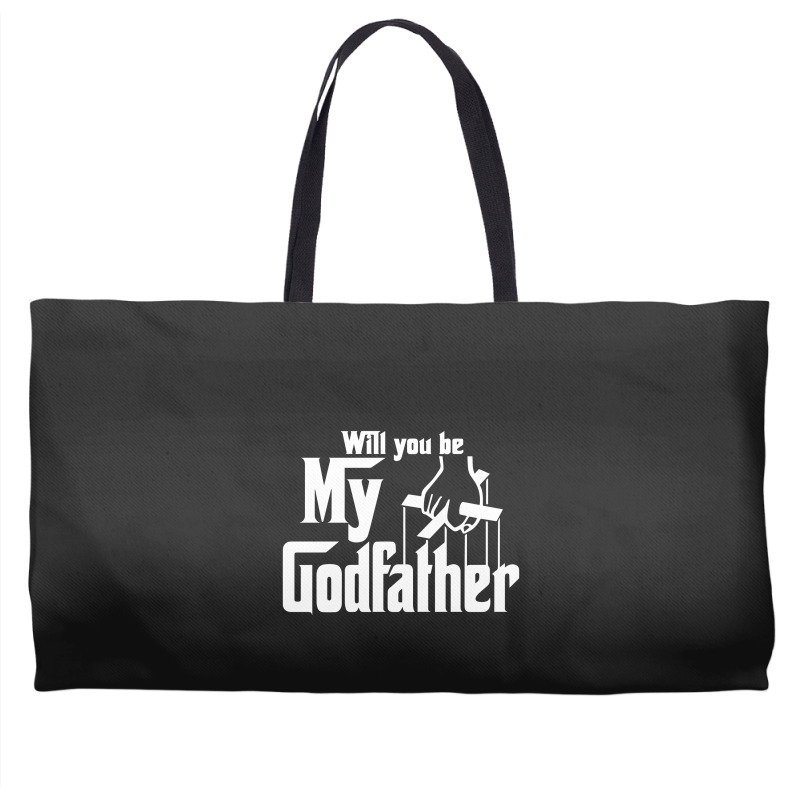 Will You Be My Godfather Weekender Totes | Artistshot