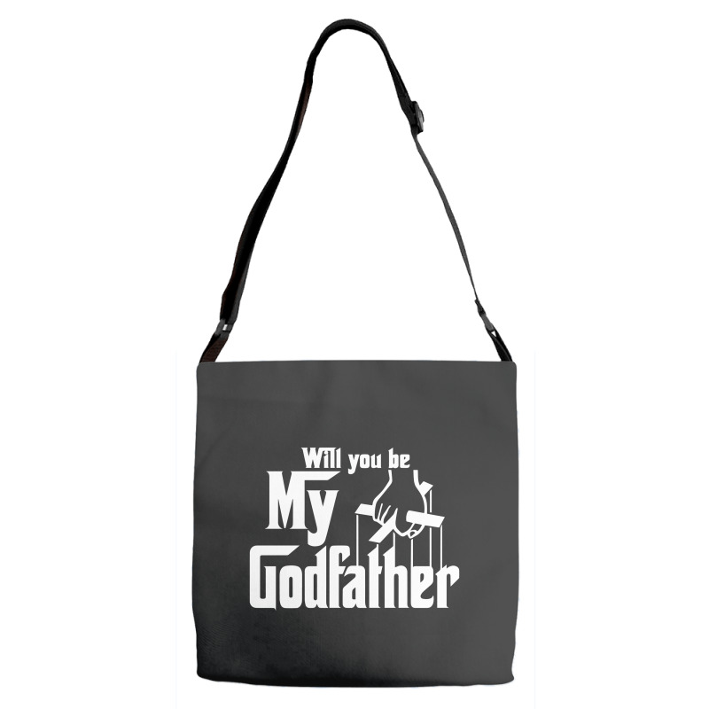 Will You Be My Godfather Adjustable Strap Totes | Artistshot