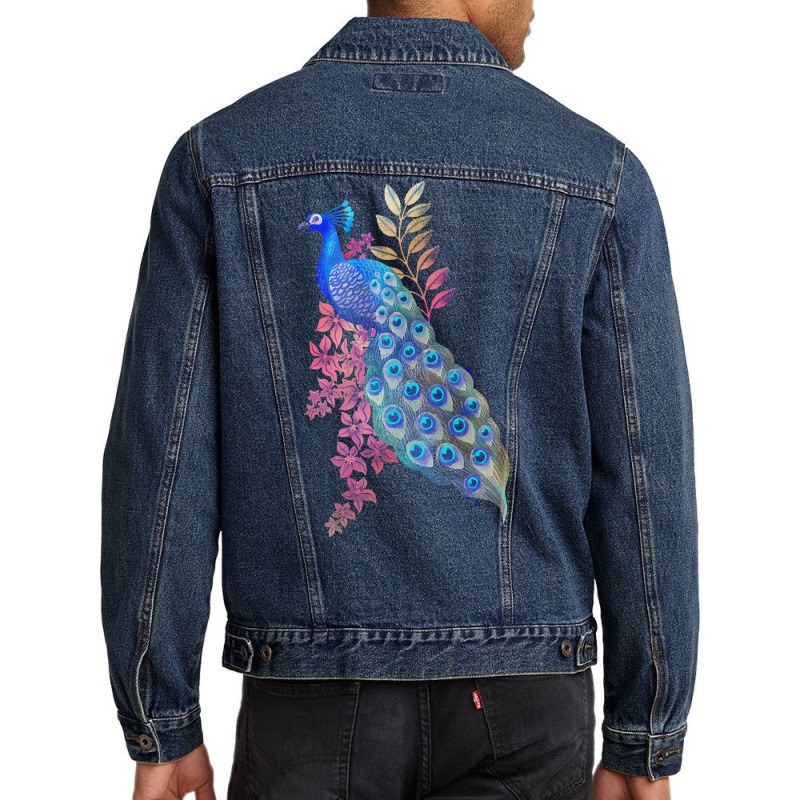 Peacock T  Shirt Peacock Paradise T  Shirt Men Denim Jacket by qdietrich111 | Artistshot