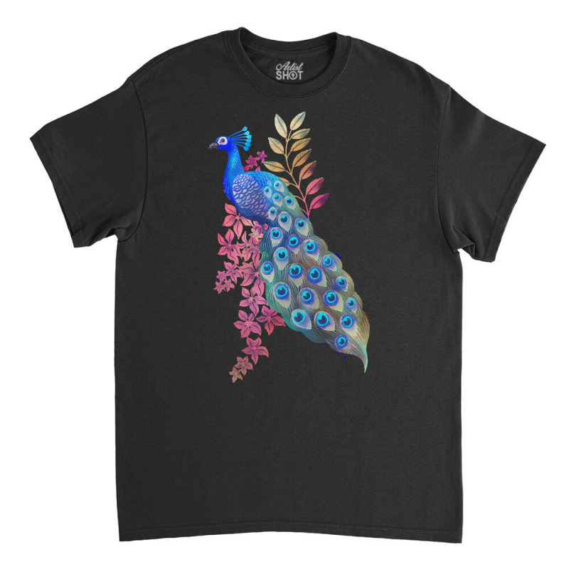 Peacock T  Shirt Peacock Paradise T  Shirt Classic T-shirt by qdietrich111 | Artistshot