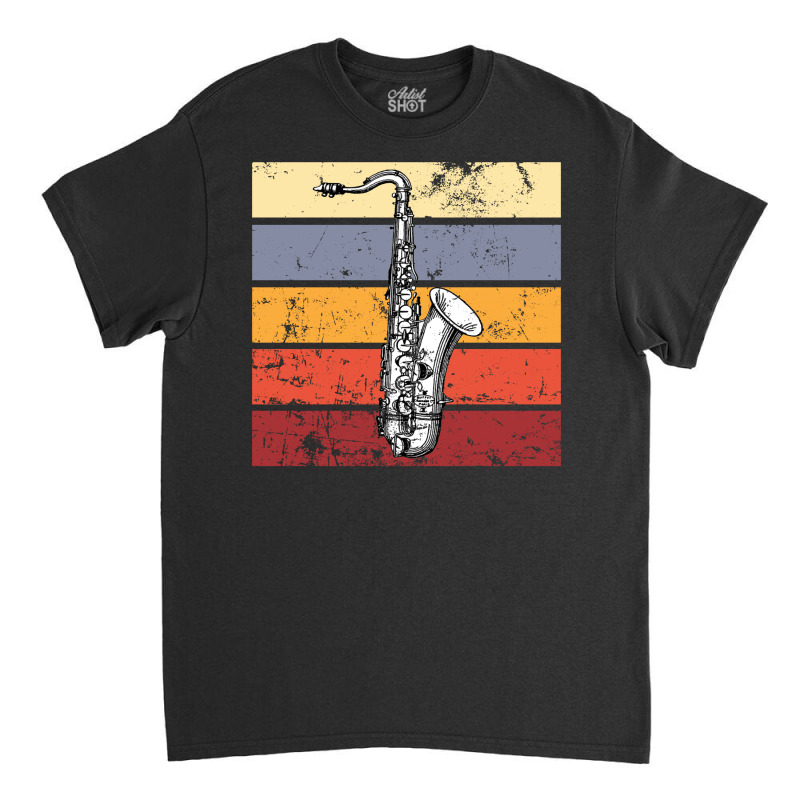 Saxophone Retro Classic T-shirt by autlu2024 | Artistshot