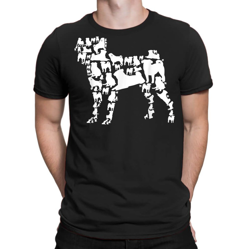 Pugs Collection Pug Bunch Dog Lover T Shirt T-Shirt by Sand King | Artistshot