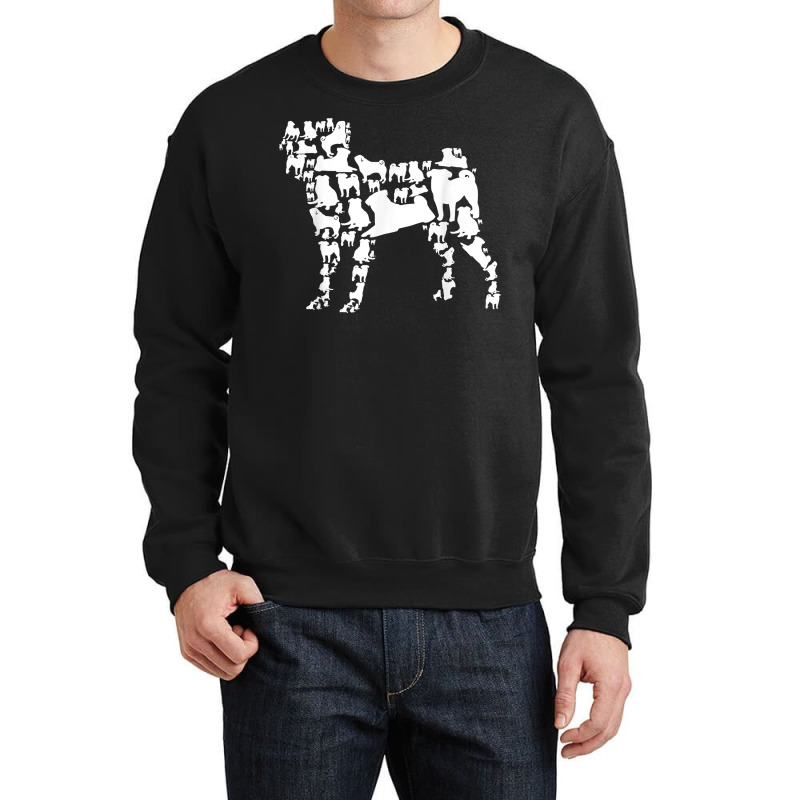 Pugs Collection Pug Bunch Dog Lover T Shirt Crewneck Sweatshirt by Sand King | Artistshot