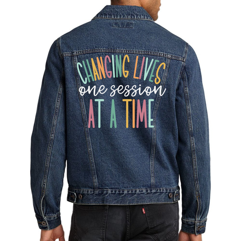 Changing Lives One Session At A Time Sweatshirt Men Denim Jacket by ebertfran1985 | Artistshot