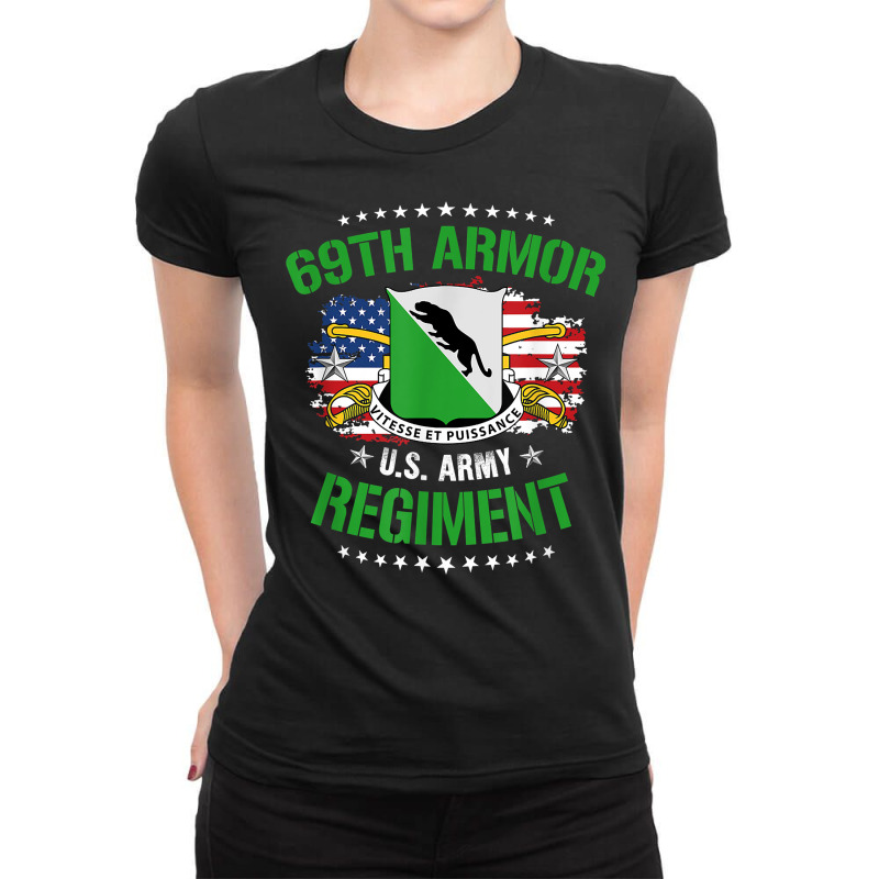 Army 69th Armor Regiment T Shirt Ladies Fitted T-Shirt by jermonmccline | Artistshot