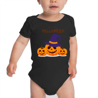 Halloween Pumpkins Smiling Baby Bodysuit | Artistshot