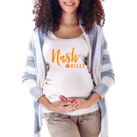 Nashville Tennessee Cute Orange Southern Football State Flag T Shirt Maternity Scoop Neck T-shirt | Artistshot