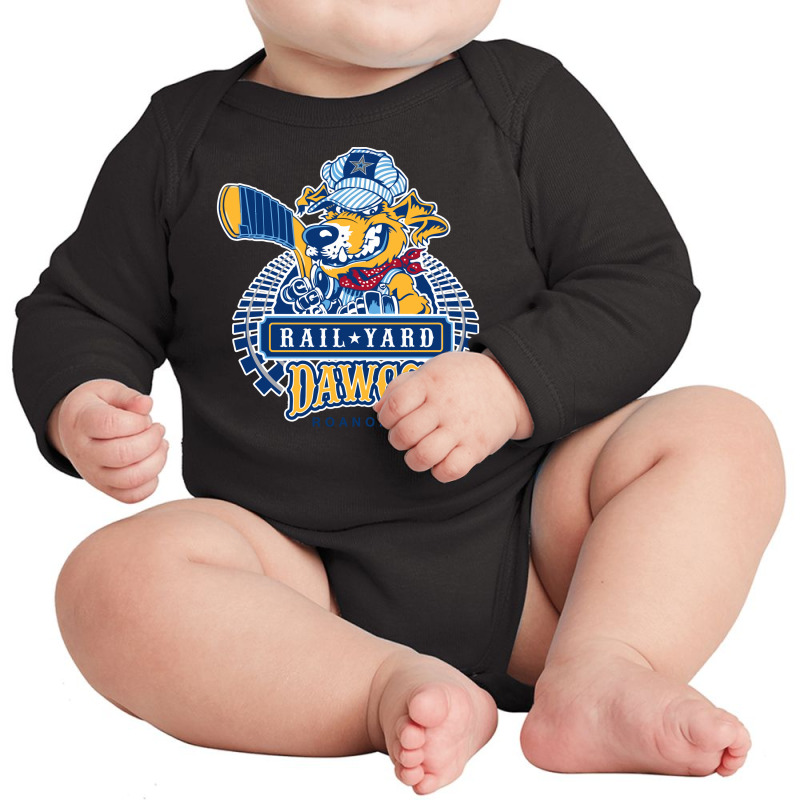 Roanoke Rail Yard Dawgs Long Sleeve Baby Bodysuit | Artistshot