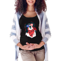 Australian Shepherd 4th Of July Shirt Aussie American Flag T Shirt Maternity Scoop Neck T-shirt | Artistshot