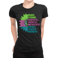 Metastatic Breast Cancer Awareness Care Warrior T Shirt Ladies Fitted T-shirt | Artistshot