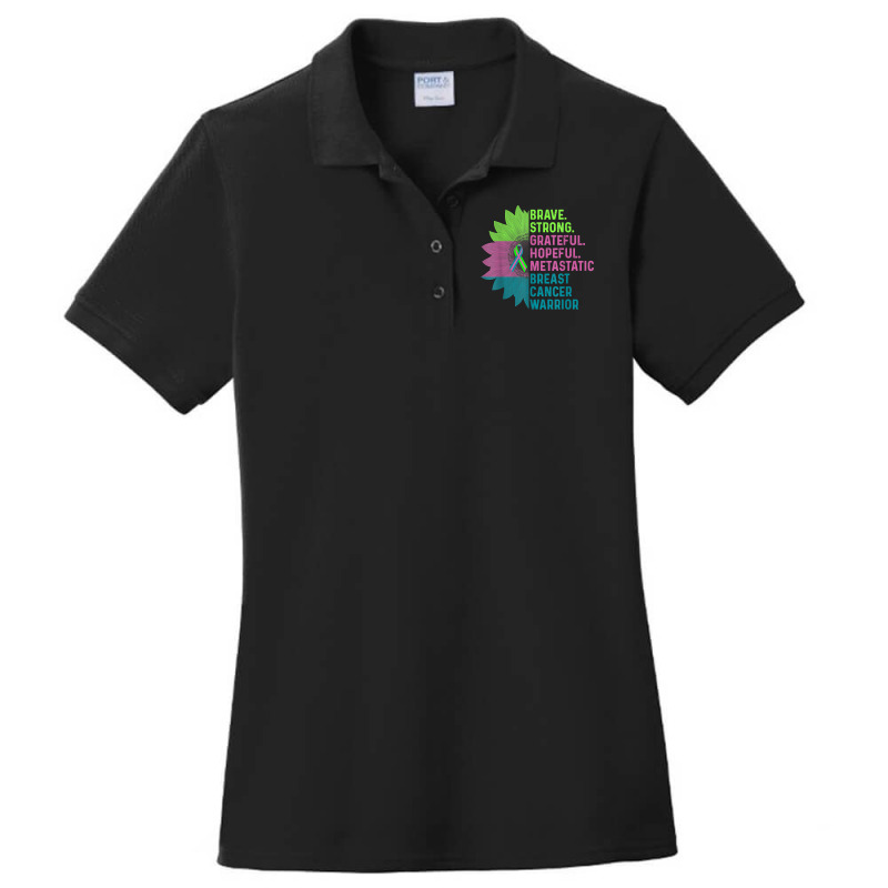 Metastatic Breast Cancer Awareness Care Warrior T Shirt Ladies Polo Shirt by darelychilcoat1989 | Artistshot