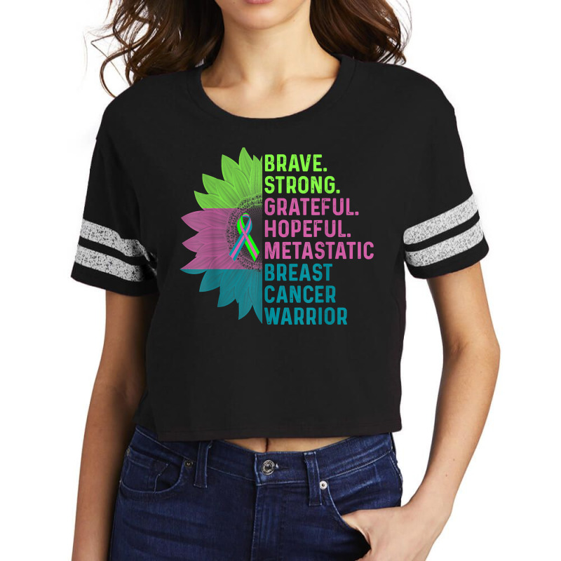 Metastatic Breast Cancer Awareness Care Warrior T Shirt Scorecard Crop Tee by darelychilcoat1989 | Artistshot