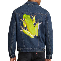 Green Tree Frog T Shirt Men Denim Jacket | Artistshot