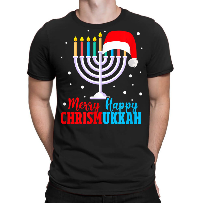 Hanukkah Christmas Funny Merry Happy Chrismukkah Jewish T Shirt T-shirt | Artistshot