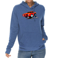 Classic American Muscle Car Cartoon Vector Illustration Lightweight Hoodie | Artistshot