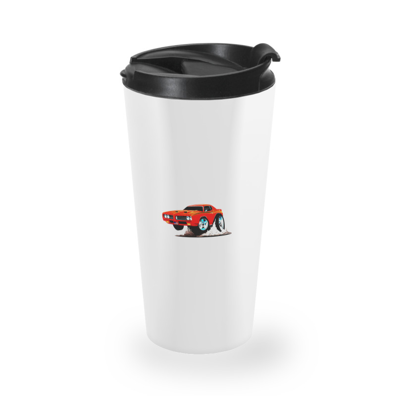 Classic American Muscle Car Cartoon Vector Illustration Travel Mug | Artistshot