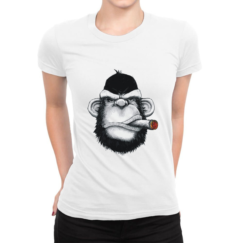 Gorilla Ladies Fitted T-Shirt by coşkun | Artistshot