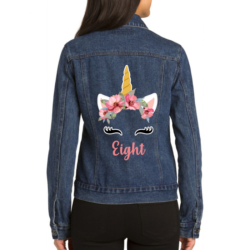 Eight Months Old Eight Years Birthday Ladies Denim Jacket by coşkun | Artistshot