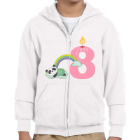 Eight Months Old Eight Years Birthday Youth Zipper Hoodie | Artistshot