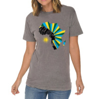 Rwanda Rwandan Flag Africa Map Ethnic Heritage Black Woman Raglan Base Vintage T-shirt | Artistshot