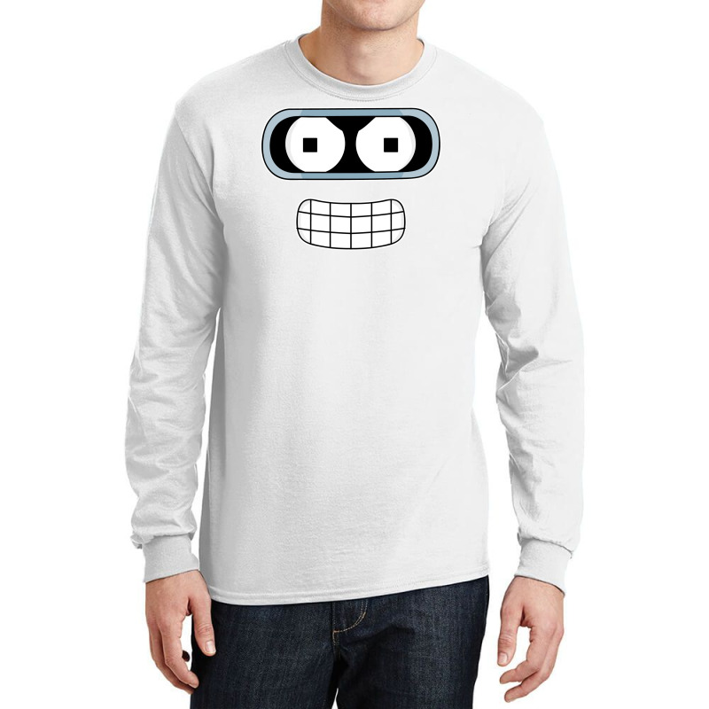 Bender Face Futurama Long Sleeve Shirts | Artistshot