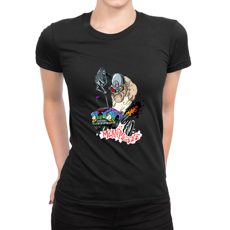 Mean Machine Angel Ladies Fitted T-Shirt by BLACKSTONE | Artistshot