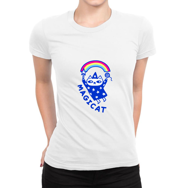 Magic Cat Ladies Fitted T-Shirt by celenganraindu | Artistshot