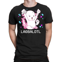 Gamer T  Shirt Axolotl Gamer Lag Funny Video Gaming Game Lagsalotl Gif T-shirt | Artistshot
