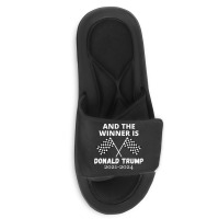 The Winner Is Donald Trump Slide Sandal | Artistshot