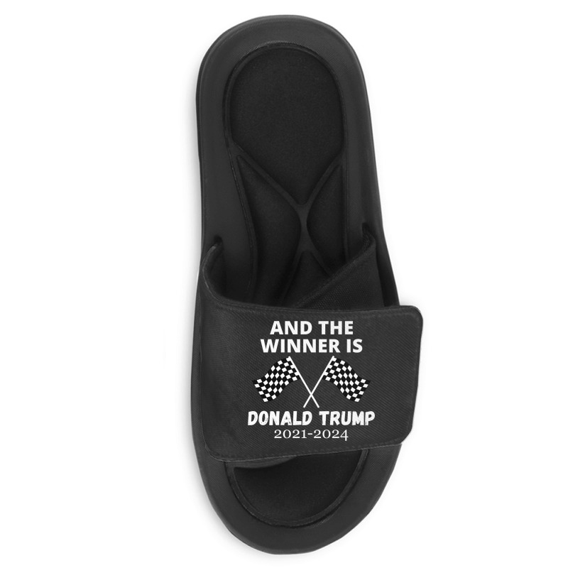 The Winner Is Donald Trump Slide Sandal | Artistshot