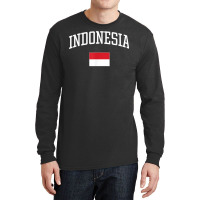 Vintage Flag Of Indonesia Love Your Country T Shirt Long Sleeve Shirts | Artistshot