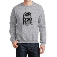 Soldier Skull Crewneck Sweatshirt | Artistshot