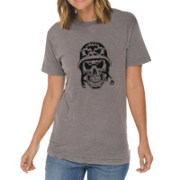 Soldier Skull Vintage T-shirt | Artistshot