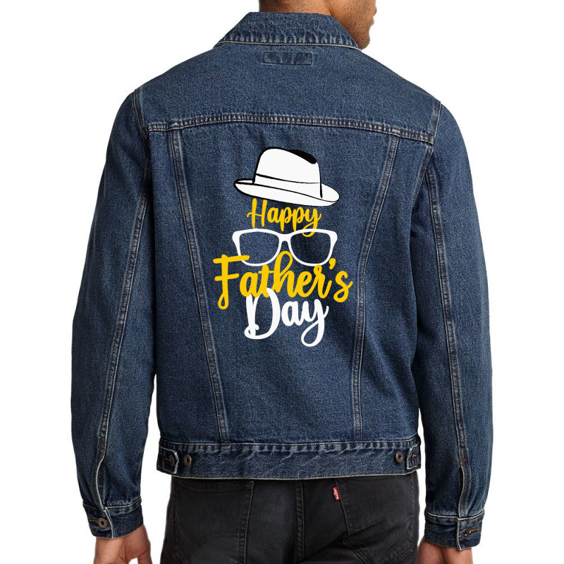 Happy Fathers Day 2 Men Denim Jacket | Artistshot