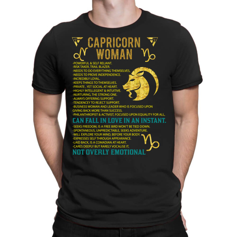 Capricorn Woman T-Shirt by SabriAcar | Artistshot