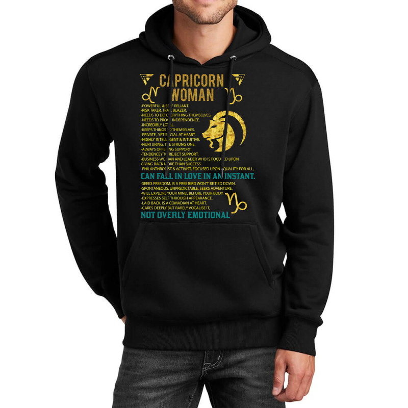 Capricorn Woman Unisex Hoodie by SabriAcar | Artistshot