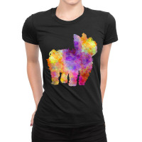 Dogs Lovers T  Shirt Yorkshire Terrier In Watercolor T  Shirt Ladies Fitted T-shirt | Artistshot