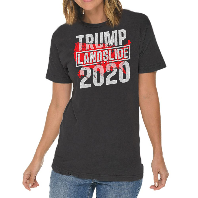 Trump Landslide 2020 Vintage T-shirt | Artistshot