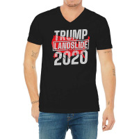 Trump Landslide 2020 V-neck Tee | Artistshot