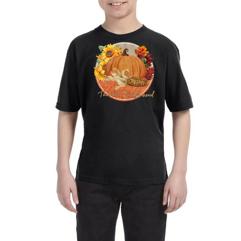 Thankful And Blessed Youth Tee by autlu2024 | Artistshot