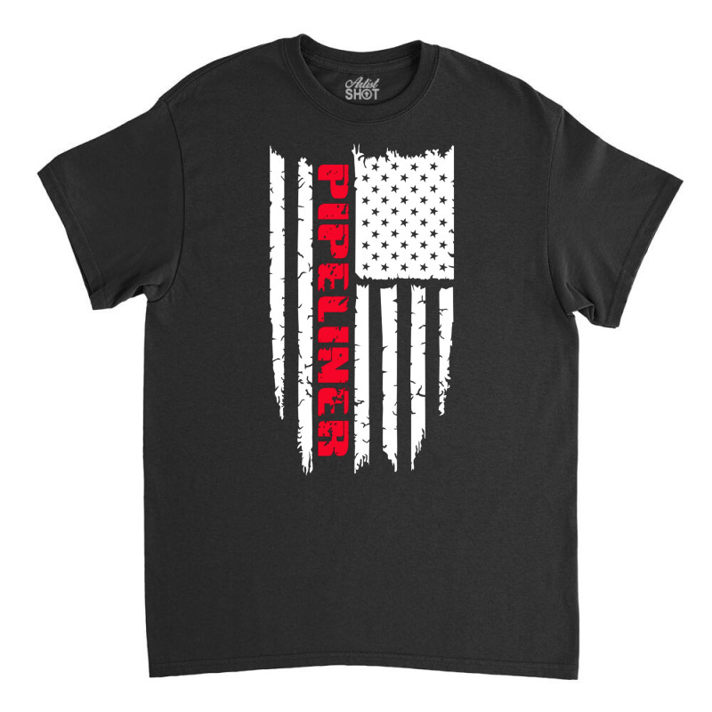 12 American Pipeliner Flag Classic T-shirt | Artistshot