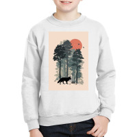 Team,a,mari,usque,ad,,mare,bc,beaver,black,and,white,bold,canadian,pat Youth Sweatshirt | Artistshot