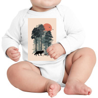 Team,a,mari,usque,ad,,mare,bc,beaver,black,and,white,bold,canadian,pat Long Sleeve Baby Bodysuit | Artistshot