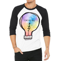 The Lovers, Inspire, Inspiration, Colorful, Rainbow, Light, Lightbulb, 3/4 Sleeve Shirt | Artistshot