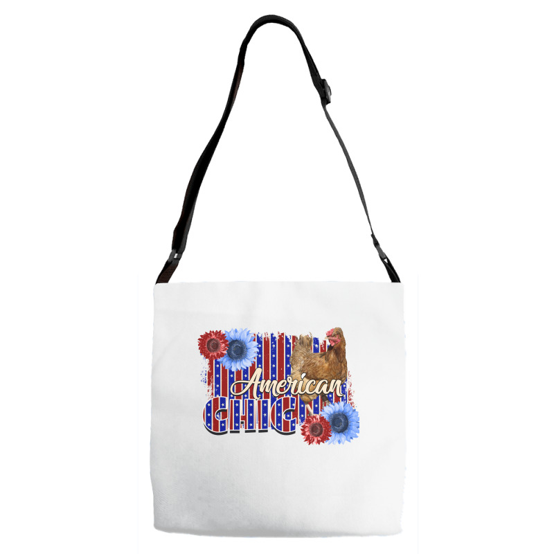 American Chicken Adjustable Strap Totes | Artistshot