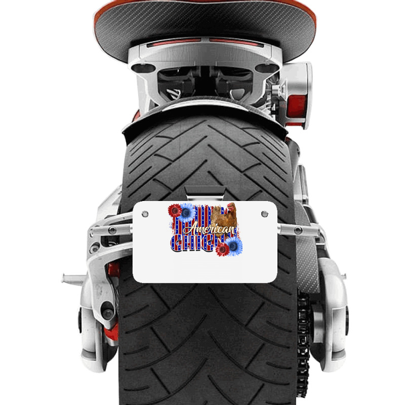 American Chicken Motorcycle License Plate | Artistshot