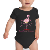 Flamingo Pink Breast Cancer Baby Bodysuit | Artistshot