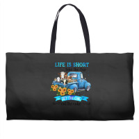 Cow Mooey Life Is Short Take The Trip Buy The Cow Eat The Cake 99 Cows Weekender Totes | Artistshot