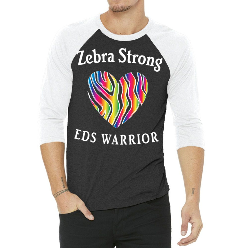 Zebra Strong Eds Warrior   Ehlers Danlos Syndrome Awareness Pullover H 3/4 Sleeve Shirt | Artistshot